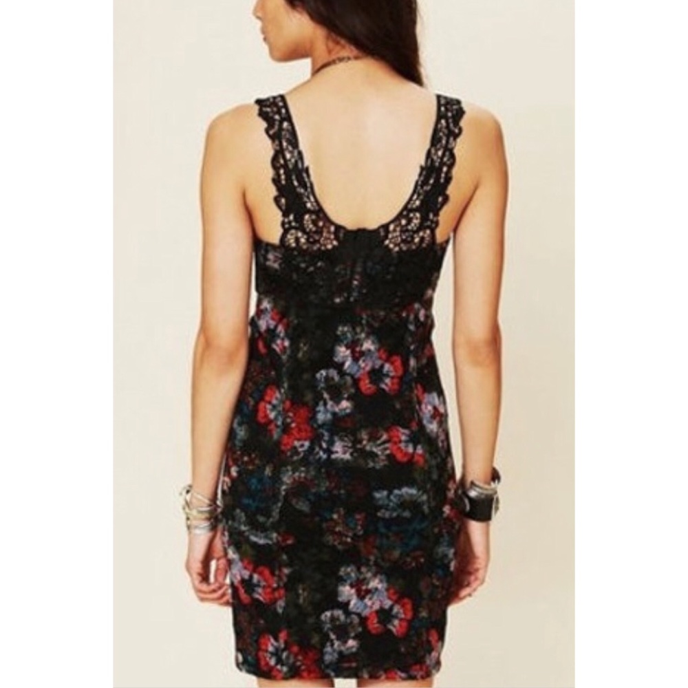 Free people L printed knockout dress black - Picture 2 of 8